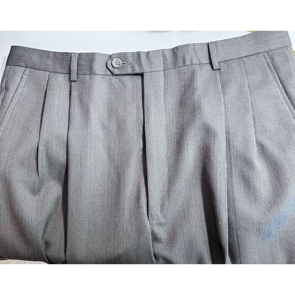 Jones New York Classic Mens Wool Suit Tailored For Foleys Gray Professional - Picture 8 of 12